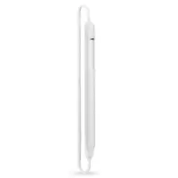 适用于Apple Pencil硅胶苹果笔套平板收纳便携套防丢套二代笔套子 全包款白色(只支持二代笔)