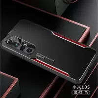 小米10s手机壳Xiaomi10s镜头全包小米10s磨砂套mi10s官方新款防摔 刀锋战士 黑红色 小米10S