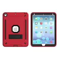 ipad保护套2018iPad air2保护套mini2苹果平板电脑套硅胶防摔air5 大红+黑色 iPad Pro 1