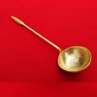 纯手工铜勺子铜铲子老式长柄炒菜铜铲铜汤勺厨房加厚黄铜勺子 3个