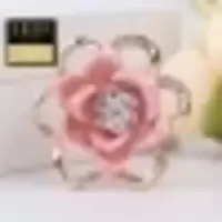 日韩时尚百搭丝巾扣女胸针欧美围巾扣百搭下摆创意装饰丝巾扣环夹 粉红色 103三环
