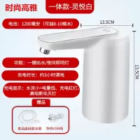 桶装水抽水器电动压水泵抽水泵家用瓶装水出水器简易饮水机压水器 2021款一体出水(全新加长出水口+带出水夜灯+家用推荐)