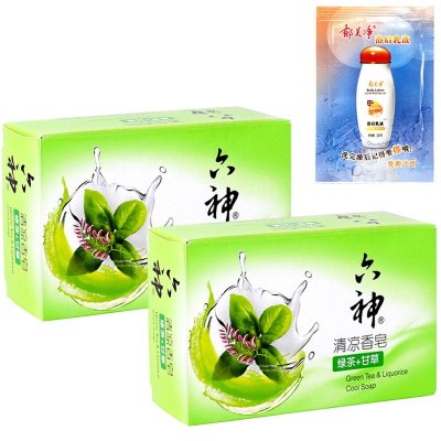 六神清凉香皂 ( 绿茶+甘草) 125g