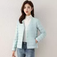 ROSUYA轻薄羽绒服女短款小个子2021年新款韩版修身圆领外套
