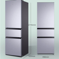 TCL冰箱 200L3-C闪白银 200升三开门租房家用直冷小型多门节能快速制冷