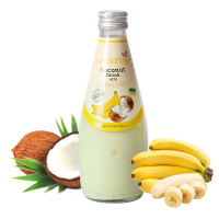 乐可芬香蕉味椰子汁(含椰果)290ml