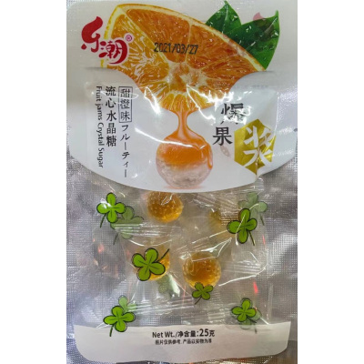 L.乐潮爆果浆流心水晶糖甜橙味25g