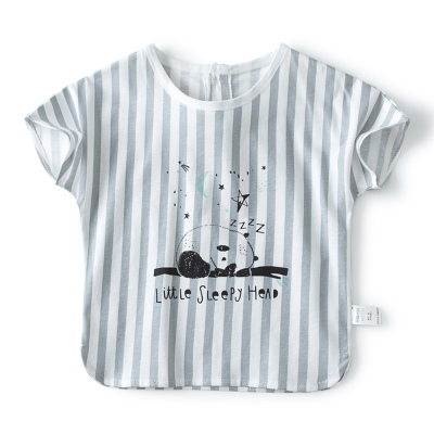 乌鹿 夏季新款可爱小童潮款时尚短袖上衣 1-5岁男女宝宝T恤衫