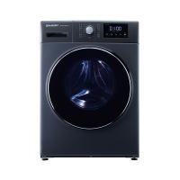 夏普(SHARP) 9公斤全自动滚筒洗衣机 XQG90-6339W-H 洗烘一体 中途添衣 一级能效变频 大容量洗衣机
