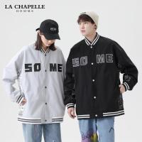 [特惠款]拉夏贝尔旗下 LA CHAPELLE HOMME 夹克外套男 运动棒球服明线长袖男士青年男装春季上衣衣服