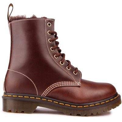 Dr Martens 1460 Serena 靴子深棕色马汀博士女款英伦风鞋靴软硬皮经典款真皮孔马丁靴