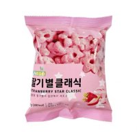 韩国进口涞可 草莓味五角星甜甜圈60g
