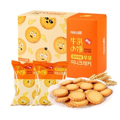 可拉奥牛乳原味小饼盒装80g