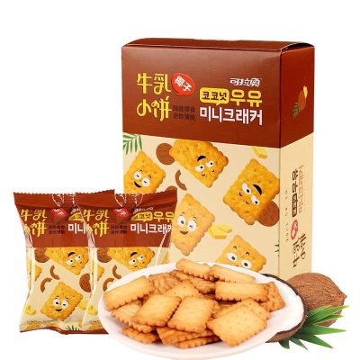 可拉奥牛乳椰子小饼盒装80g