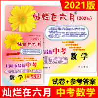 2021版灿烂在六月 中考数学 (试卷+参考答案)上海市新中考模拟强化测试精编 上海初三学生总复习试卷 中西书局 20