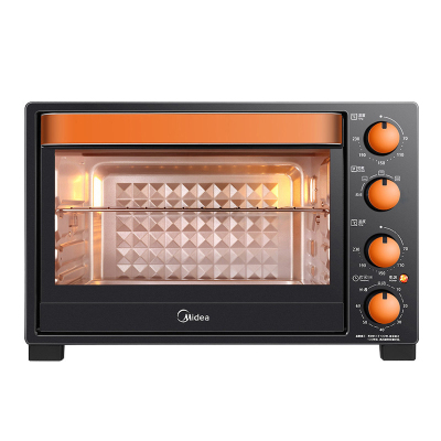 美的电烤箱家用全自动烘焙多功能独立控温35L 黑色35L