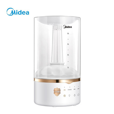 美的(Midea)香薰加湿器家用智能卧室办公大容量恒湿大雾量巴氏净化空气加湿器4L 白色