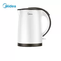 美的(Midea)电热水壶 全钢优质温控电热水壶电水壶(1.7L) 金属色 1.5L双层隔热防烫