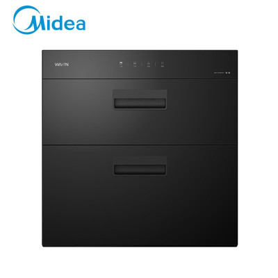 美的(Midea)嵌入式消毒柜 家用厨房小型碗筷柜 智能家电 100L高温二星级消毒柜