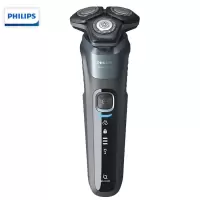 飞利浦(PHILIPS)电动剃须刀 刮胡刀电动胡须刀 电动进口三刀头 净剃新5系男士剃须刀 S5366/04蓝色 S55