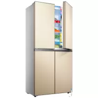 荣事达(Royalstar)十字对开门冰箱四开多门电冰箱家用大容量冷藏冷冻分区储藏节能冰箱 BCD-408M9RGZ 金