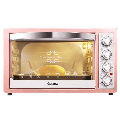 Galanz/格兰仕 电烤箱家用烘焙多功能全自动烤箱小蛋糕大烤箱 粉色