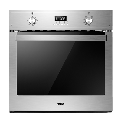 海尔(Haier)59升大容量嵌入式烤箱家用一键披萨三分钟 300度宽温域干粉搪瓷内胆 带显示屏+全不锈钢机体 59升
