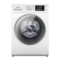 惠而浦(whirlpool)10公斤全自动变频滚筒洗衣机家用全球白净彩系列WF100BE875W