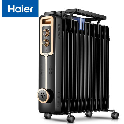 海尔 Haier取暖器家用油汀电暖气片节能省电暖器对流烤火炉加湿地暖油酊HY2235-13B