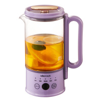 紫色 金正办公室mini养生壶小型多功能电热烧水杯一人用花茶玻璃煮茶器