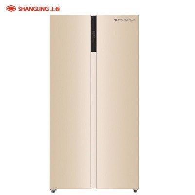 上菱 603升对开门冰箱 一级能效 风冷无霜 节能双变频 大容量双开门家用电冰箱