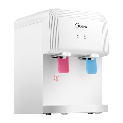 美的(Midea)饮水机 家用台式办公迷你温热型饮水器 白色