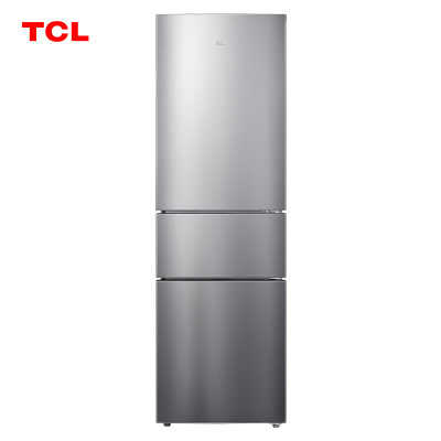 TCL 210升冰箱 三门多分区 风冷无霜 AAT负离子养鲜 变频风机 电脑控温 家用电冰箱