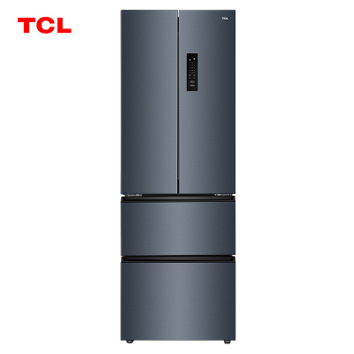 TCL 316升 一体双变频 风冷无霜 法式多门电冰箱 AAT负离子养鲜 一级能效 (晶岩灰)
