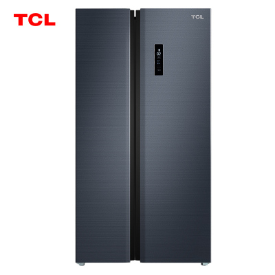 TCL 520升风冷无霜 对开门双开门冰箱 一体双变频 AAT负离子养鲜 烟墨蓝 烟墨蓝