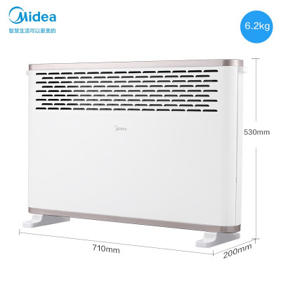 美的(Midea)取暖器家用电暖器节能对流浴室暖风机家用卧室省电电暖气 欧式快热炉企业价团购精美设计 白色