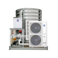 纽恩泰空气能热水器商用大容量一体机 5匹5吨侧出风常温机 直接水电即用(不含上楼及吊装,不含运费)