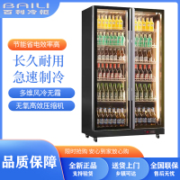 百利(BAILI)LC-1120M2F展示柜冷藏冰柜商用大容量啤酒柜 立式超市无霜风冷饮料柜 酒吧冰箱保鲜柜
