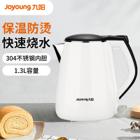 九阳(Joyoung)电水壶JYK-13F05A 容量1.3L 304不锈钢 双层防烫 温控器一键快速烧水