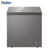 (免运费)海尔142升冷柜家用小型低至零下-40度超低温速冻彩晶玻璃面板减霜80%BC/BD-142HET