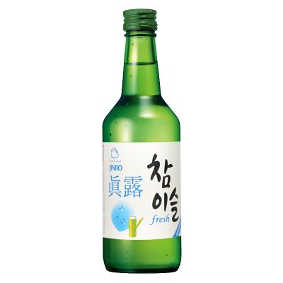 韩国真露竹碳酒 蓝标 360ml