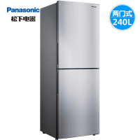 松下(Panasonic) 240升双开门式风冷无霜节能两开门式小型家用电冰箱NR-EB24WSP-S