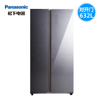 松下(Panasonic) 632L双门对开门风冷无霜家用冰箱1级大容量复古灰NR-EW63WXA-H