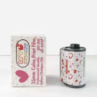 135富士柯达黑白电影卷胶卷c200日光卷5203 5207彩色负片冲洗冲扫 爱心胶卷 芭比彩色 8张