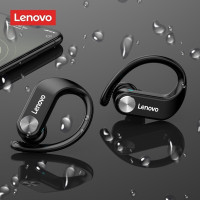 联想(Lenovo) LP7黑色 真无线蓝牙耳机 入耳挂耳式跑步运动游戏耳机 重低音音乐耳机 兼容蓝牙设备手机通用