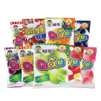 qq糖20g/袋橡皮糖水果味软糖混合儿童零食小吃糖果零食