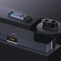 Punos(博浪沙)PS36+V6E充电盒套装钢琴师3D家庭影院KTV音响套装三分频双重低音客厅卡拉OK一体机