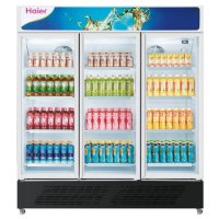 海尔(Haier) SC-1050HS 三门立式冷柜商用冷藏柜超市饮料柜立式三门侧开门冷藏保鲜冰柜大容量冰柜商用展示柜
