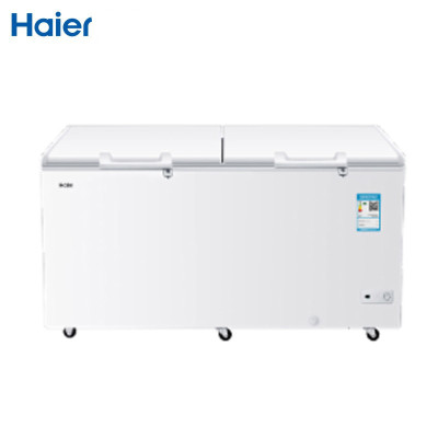 海尔(Haier)冰柜BC/BD-429HCM商用双门冷藏冷冻转换柜 大容量顶开门速冻 429升冷柜