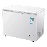 海尔(Haier)BC/BD-379HCM 379升 冷藏冷冻单温转换卧式冷柜 顶开门超市海鲜冻货雪柜冰箱